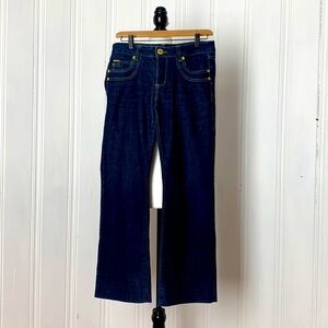 SUKO navy blue boot cut jeans